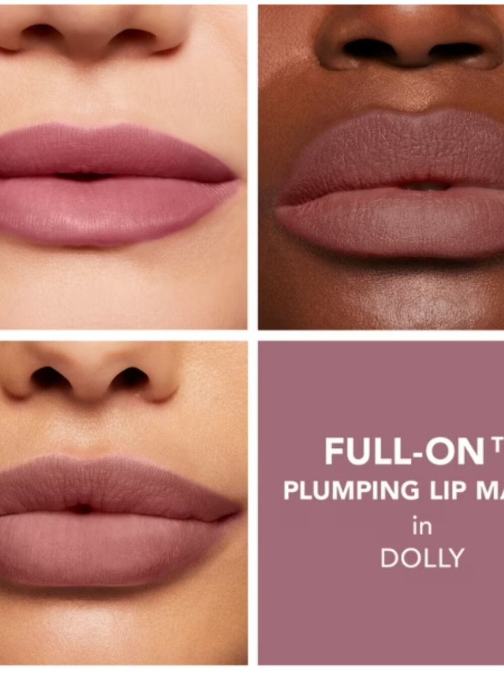 MSRP $25 | Buxom Full-On Plumping Lip Matte – Dolly – 0.14 oz – FULL SIZE – NIB
